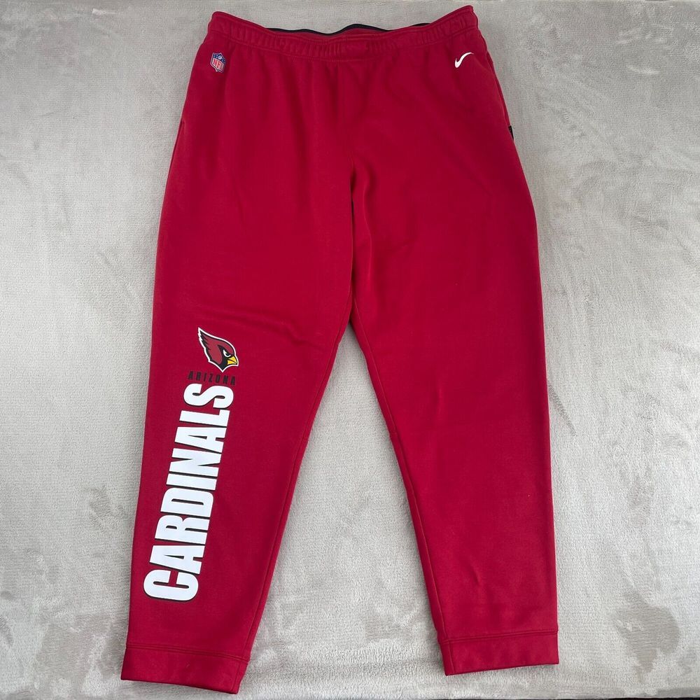 Nike NFL Dri Fit On Field Arizona‎ Cardinals Joggers Red Men 3XL Tapered Fit